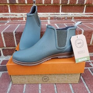 NWT Bogs Sage Olive Sweet Pea Rain Bootie Sz 7
